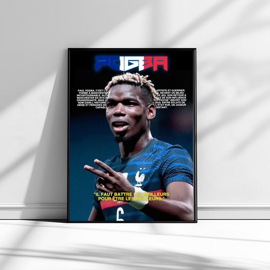 AFFICHE POGBA (CADRE INCLUS)