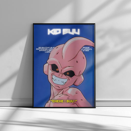 AFFICHE KID BUU (CADRE INCLUS)