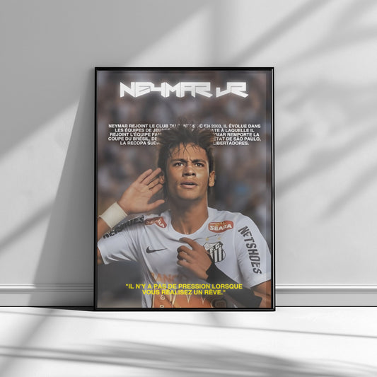 AFFICHE NEYMAR JR (CADRE INCLUS)