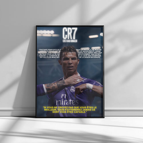 AFFICHE CRISTIANO RONALDO (CADRE INCLUS)