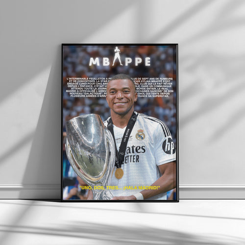 AFFICHE MBAPPE (CADRE INCLUS)