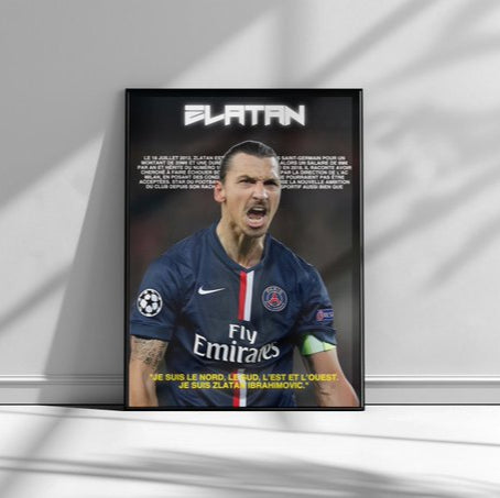 AFFICHE ZLATAN (CADRE INCLUS)